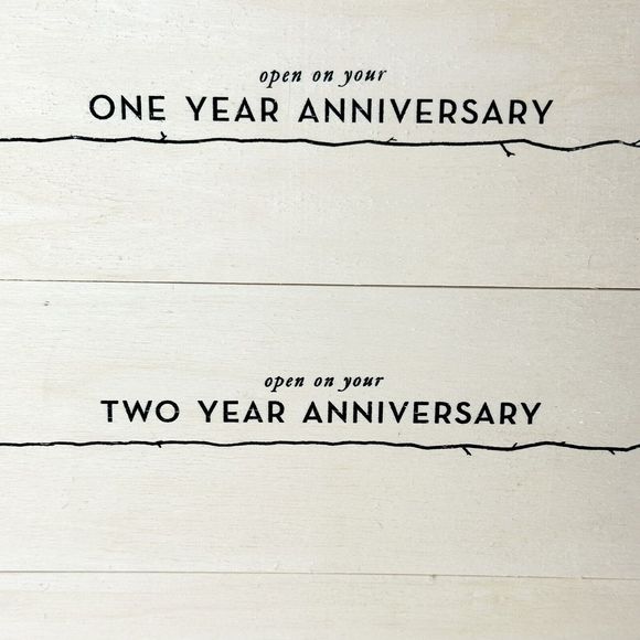 Anniversary Gift Wine Box For First 3 Years Of Marriage Love Birds On A Wire - Picture 6 of 7